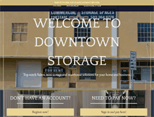Tablet Screenshot of downtown-storage.com